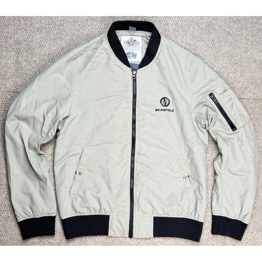 Beanpole Men's Multicolored Full‎ Zip Embroidered Jacket Size Small Tall